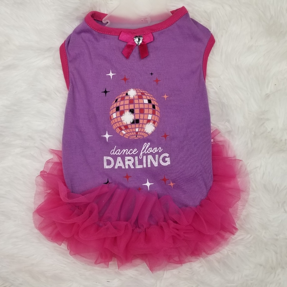 Coco Lane Couture "dance floor DARLING" Doggy Tutu Dress, S